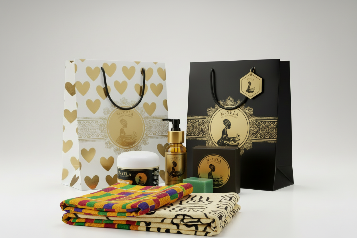 N-yela Gift Set with Heritage Cloth